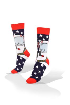 Picture of Astronaut in Space Orbit Socks
