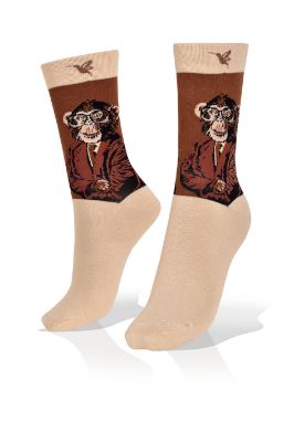 Picture of Mr. Chimp  with Glasses Executive Businessman Socks 