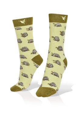 Picture of Mini Turtles on Yellow Exclusive Socks