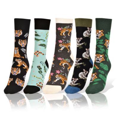 Picture of Set of 5 Wild Animals Socks