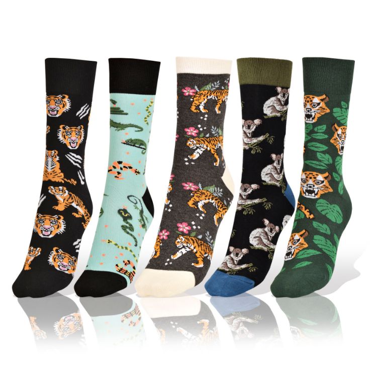 Picture of Set of 5 Wild Animals Socks