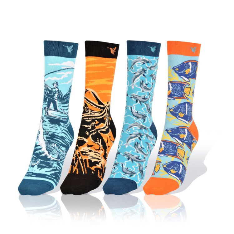 Picture of Set of 4 exclusive Fishing and Sea Socks